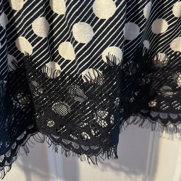 Ann Taylor Polka Dot Peplum Blouse - Picture 6 of 8